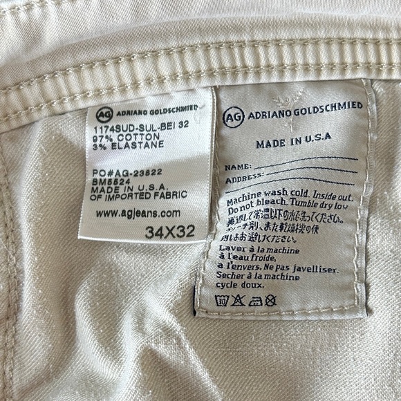 Adriano Goldschmied Men’s The Graduate Tailored Leg Pants size 34 - Picture 12 of 13